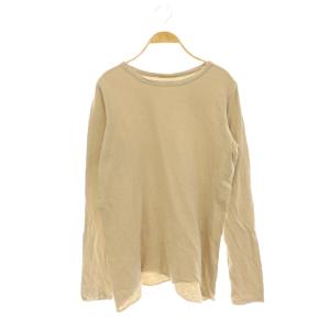 Layering Tシャツ カットソー 長袖 コットン ベージュ /NR OS
