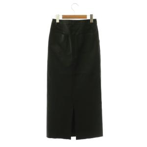 L'Appartement RAW+LeatherMaxi スカート 34 ブラック