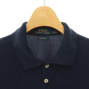 POLO RALPH LAUREN ロゴ刺繍ポロシャツ 半袖 プルオーバー M 紺 /NR OS SH