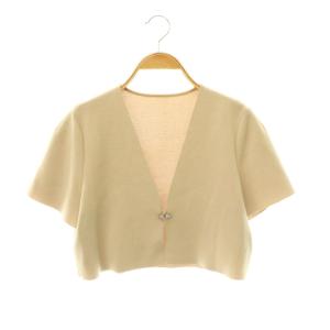 レディジュエルニットジャケット 38 ベージュ 37695