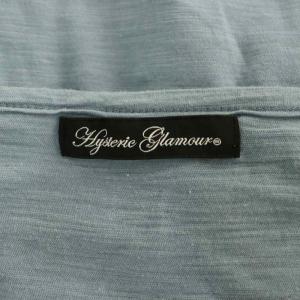 HYSTERIC GLAMOUR HYSTERIC BEAR カットソーチュニック 半袖 プリント F ブルー /MY OS