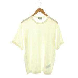 コットン 半袖ニット カットソー XL ホワイト /HK OS