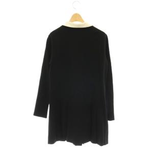 SNIDEL 25AW 衿つきプリーツカットミニワンピース 1 ブラック ホワイト /ES OS