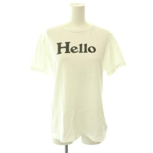 HELLO CREW NECK TEE Tシャツ カットソー 半袖 1 ホワイト /HK OS
