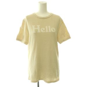 HELLO CREW NECK TEE Tシャツ カットソー 半袖 00 ベージュ /HK OS