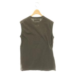 MADISONBLUE HELLO NOSLEEVE TEE Tシャツ カットソー ノースリーブ コットン S チャコール /NR