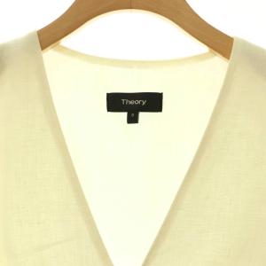 Theory ワンピース ノースリーブ ロング リネン 0 アイボリー /NR OS