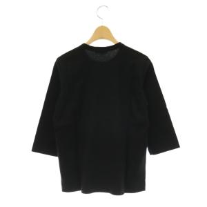Tao AD2019 Tシャツ カットソー 7分袖 プリント S 黒 ブラック 白 ホワイト /CX OS