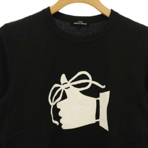 Tao AD2019 Tシャツ カットソー 7分袖 プリント S 黒 ブラック 白 ホワイト /CX OS