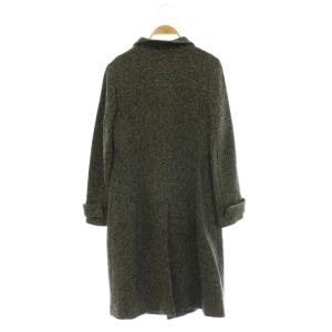 GALERIE VIE ヘリンボーン柄 コート アウター ウール 黒 オフホワイト /NR OS