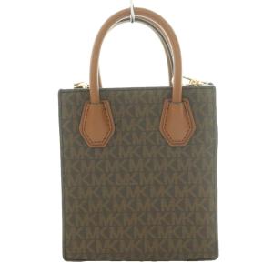 MICHAEL KORS シグネチャーハンドバッグ ショルダー 2WAY MKロゴ 茶 ブラウン /SS OS