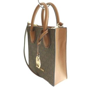 MICHAEL KORS シグネチャーハンドバッグ ショルダー 2WAY MKロゴ 茶 ブラウン /SS OS