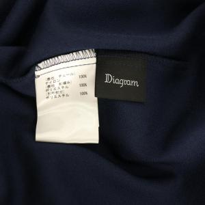 Diagram GRACE CONTINENTAL スター刺繍レースワンピース ロング ノースリーブ 切替 チュール 36 ネイビー /MY OS