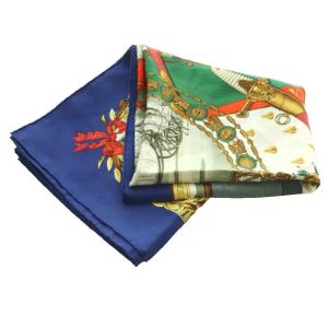 HERMES NAPOLEON カレ90 スカーフ シルク マルチカラー