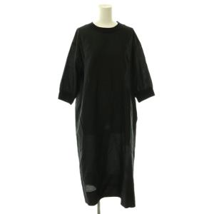 25SS WASHABLE SILK POPLIN シルクワンピース 1 ブラック