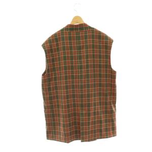 Ameri VINTAGE セットアップ ジャケット スカート チェック M カーキ レッド オフホワイト /DO OS
