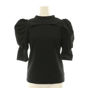 3WAY PUFF LAYERED TOP トップス 2点セット ボレロ カットソー F ブラック /CX