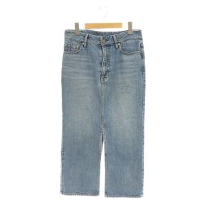 24SS DENIM W Slit スカート タイトスカート ロング 36 ブルー /DF OS