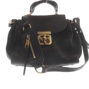 Chloe エルシー 2WAY ショルダーバッグ ハンドバッグ 黒 ブラック /SR OH