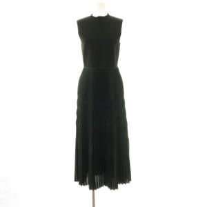 theory Satin Texture Plt Combo DR ドレス ワンピース ニット切替 プリーツ