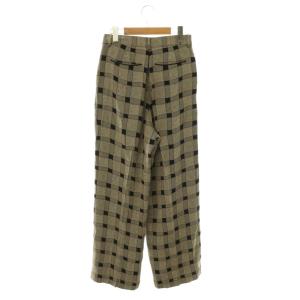 TODAYFUL 25SS Checkjacquard Tuck Trousers チェック 38