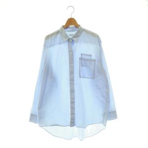 24AW Elegant Shirts シャツ エレガント オーバーサイズ 長袖 ライトブルー /HS