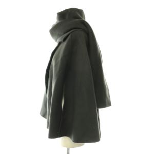 L'Appartement 25AW Fluffy Wrap Poncho チャコールグレー