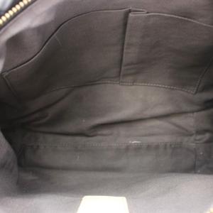 russet ショルダーバッグ ハンドバッグ ワンハンドル 黒 ブラック ネイビー ジップポケット モノグラム柄 /RI