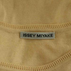 ISSEY MIYAKE ノースリーブニット セーター 3 ベージュ /SS OS