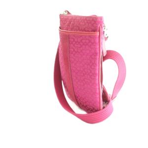 COACH ミニシグネチャー ショルダーバッグ キャンバス ピンク /MI OS