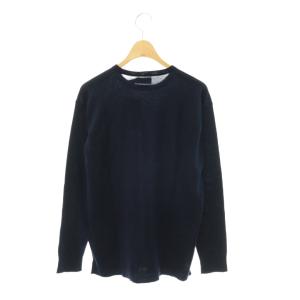POLO RALPH LAUREN コットンクルーネックセーター ニット 長袖 XS ネイビー /DO OS