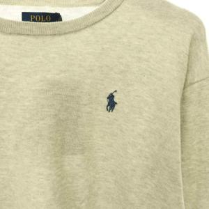 POLO RALPH LAUREN コットンクルーネックセーター ニット 長袖 XS グレー /NR OS