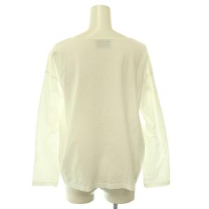 PRADA サテンレース カットソー 長袖 コットン XS 白 ホワイト /NR OS