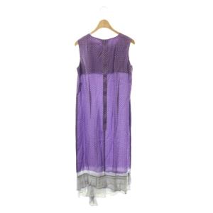 COMME des GARCONS COMME des GARCONS コムコム RC-O004 AD2008 ワンピース ノースリーブ ドット S パープル ホワイト /ES