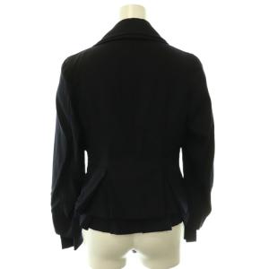 COMME des GARCONS AD2007 レイヤード ジャケット ウール S ネイビー GA-J013