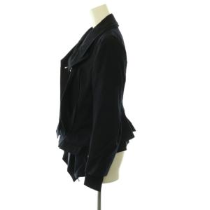 COMME des GARCONS AD2007 レイヤード ジャケット ウール S ネイビー GA-J013