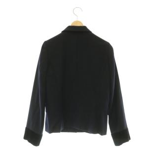 COMME des GARCONS COMME des GARCONS コムコム ウールジャケット テーラード ベロア SS 紺 W10J020 /CX OS