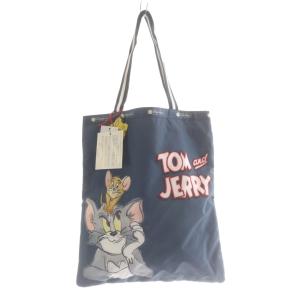トムとジェリートートバッグ Tom and Jerry ハンドバッグ 青 ブルー /SR SH