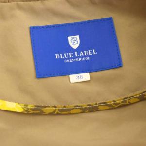 BLUE LABEL CRESTBRIDGE ナイロン混 マウンテンパー ジップアップ 38 ベージュ /HK OS