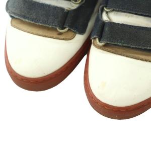 DSQUARED2 ベルクロ スニーカー シューズ 43 28.0cm 白 ホワイト 紺 ネイビー 赤 レッド /MI OS