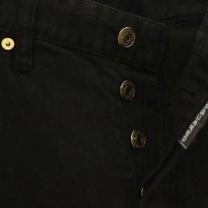 DSQUARED2 金ボタン デニムパンツ ジーンズ ボタンフライ 48 黒 ブラック /CX OS