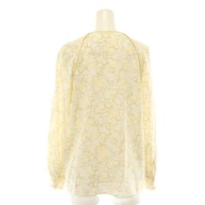 ANAYI シルエットモチーフ プリント スカートセットアップ ブラウス 36 イエローベージュ マルチカラー /ES