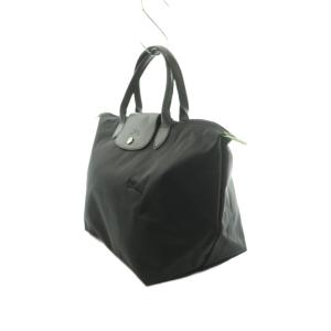 Longchamp ルプリアージュ トートバッグ ナイロン 黒 ブラック /MI OS