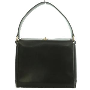 GUCCI オールド Old ターンロック ハンドバッグ ロゴ カーフレザー 黒 ブラック /SS OS OH