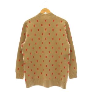 BURBERRY TBロゴ  カーディガン M ベージュ レッド 21032