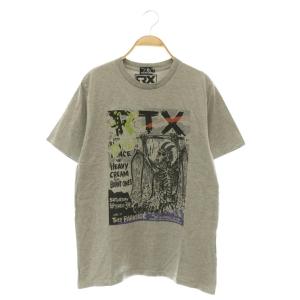 ROYAL TRUX/RTX プリント Tシャツ 半袖 クルーネック M グレー /MY OS SH