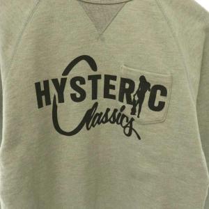 HYSTERIC GLAMOUR CLASSICS pt ポケ付SW スウェットプルオーバー ニット セーター 長袖 F グレー /NR