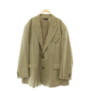 25SS Oversize Single Jacket テーラードジャケット 2B 総裏地 38 グレージュ