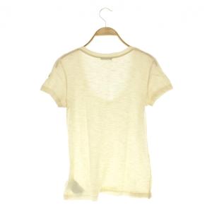 MONCLER Maglia 半袖 Tシャツ カットソー Uネック S オフホワイト /MY OS SH