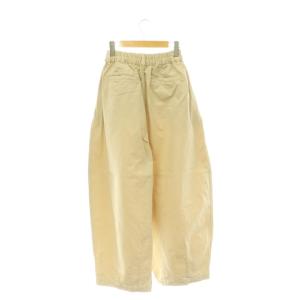 HARVESTY サーカス パンツ ワイド タック コットン 2 ライトベージュ A11709 /CX OSSH